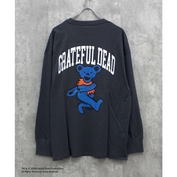 16-12チャコール/C | GRATEFULDEAD オーバーサイズロングスリーブTシャツ メンズ | NEXT WALL