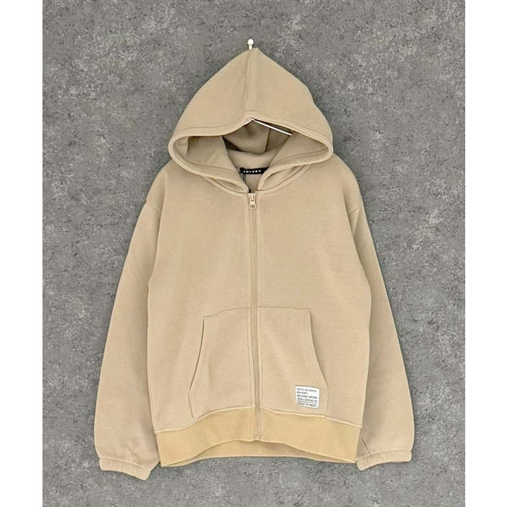6-3ベージュ | 裏起毛ZIPオーバーパーカー キッズ 子供服 | NEXT WALL