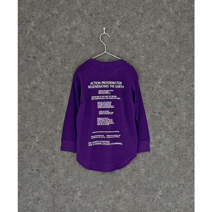 9-5パープル/B | プリントヘムロンT キッズ 子供服 | NEXT WALL