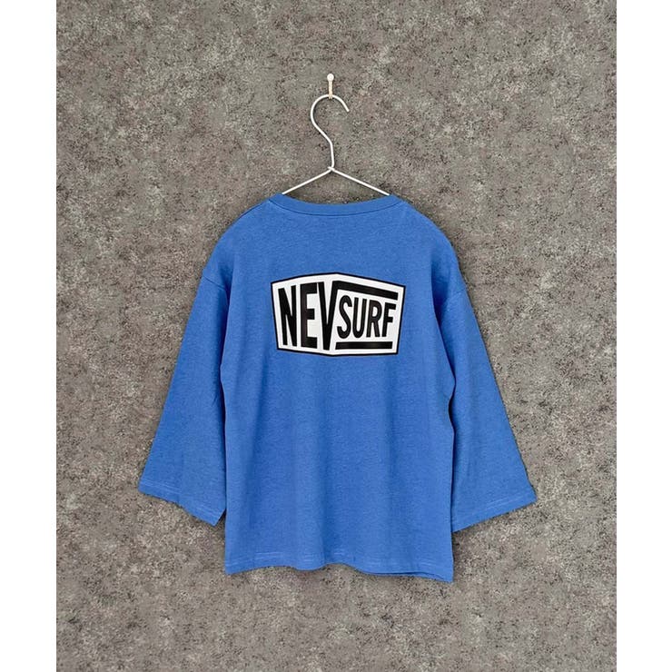 8-2D/ブルー/A | NEVSURFバックプリントBIGロンT キッズ 子供服 | NEXT WALL