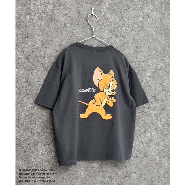 16-11チャコール/C | TOM&JERRY オーバーサイズTシャツ キッズ | NEXT WALL
