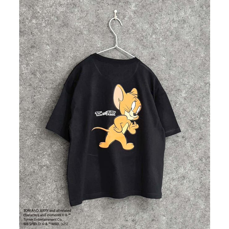 16-12ブラック/C | TOM&JERRY オーバーサイズTシャツ キッズ | NEXT WALL