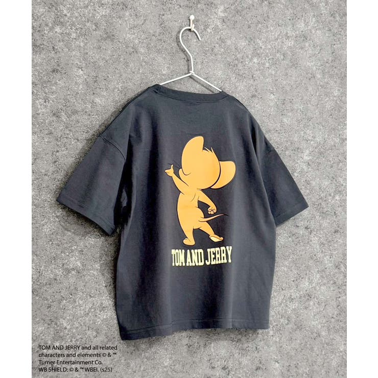 16-4チャコール/A | TOM&JERRY オーバーサイズTシャツ キッズ | NEXT WALL