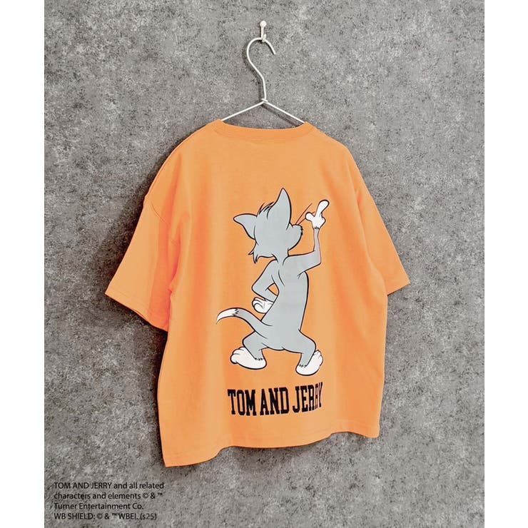 16-6オレンジ/B | TOM&JERRY オーバーサイズTシャツ キッズ | NEXT WALL