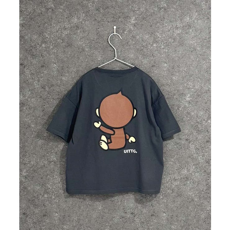 16-7チャコール/B | UITTG オーバーサイズTシャツ キッズ | NEXT WALL