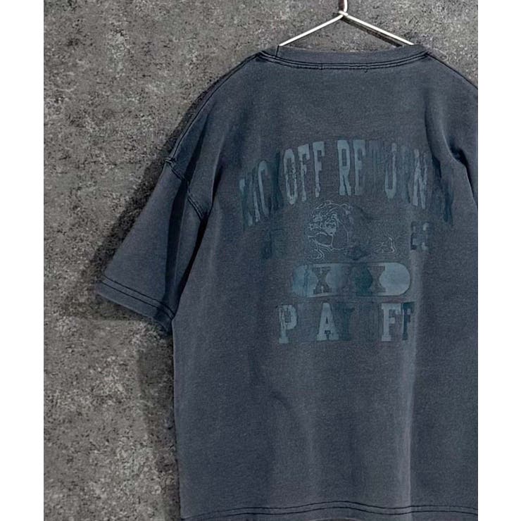 6-6ブラック/B | ピグメント染めオーバーサイズプリントTシャツ キッズ 子供服 | NEXT WALL