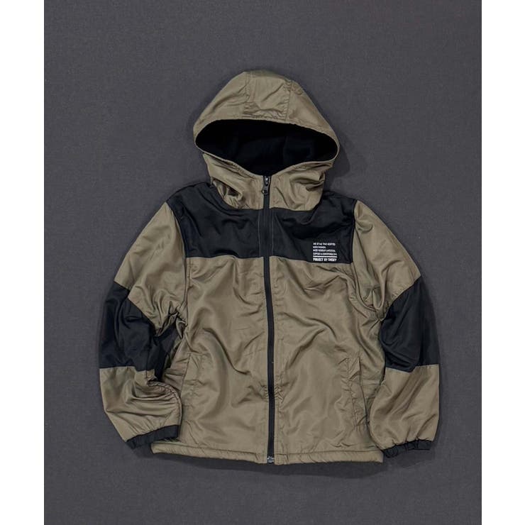 4-2カーキ | 裏フリース マウンテンパーカー キッズ | NEXT WALL