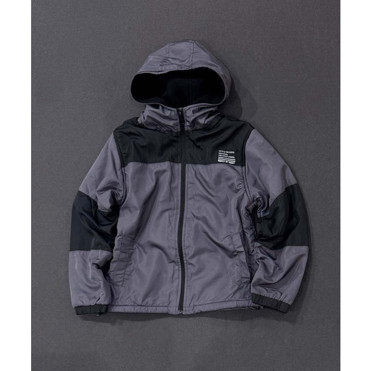 4-3チャコール | 裏フリース マウンテンパーカー キッズ | NEXT WALL