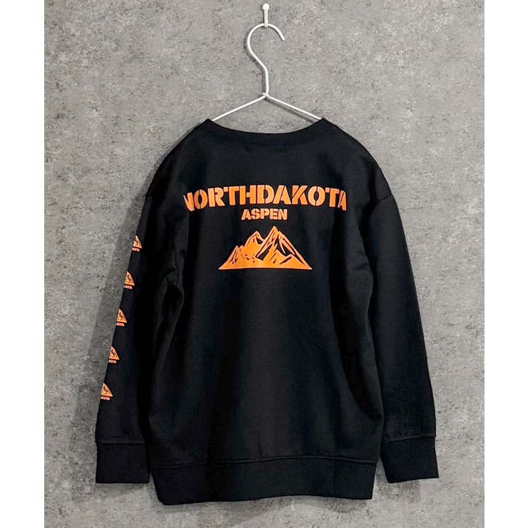 9-6ブラック/B | ミニ裏毛 マウンテンBIGトレーナー キッズ | NEXT WALL