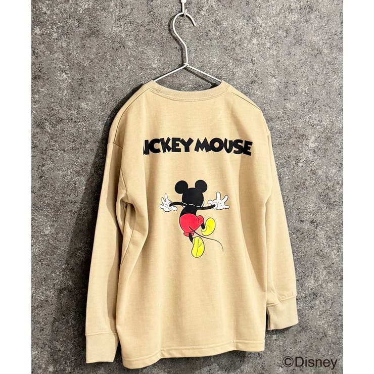 16-10ベージュ/C | MICKEYMOUSE ミニ裏毛 ビックトレーナー | NEXT WALL
