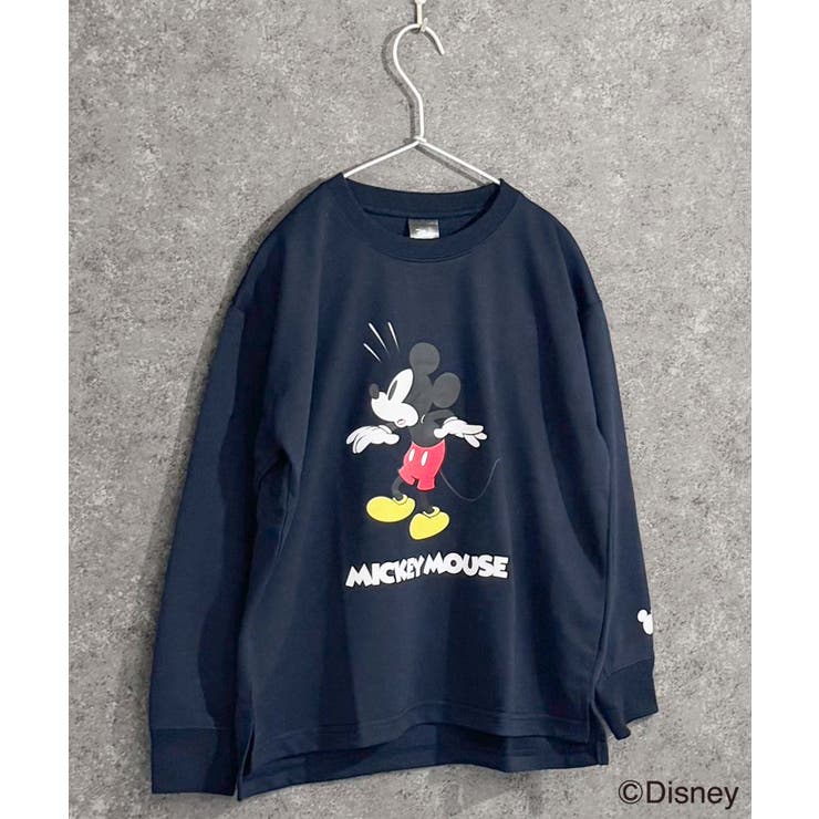16-6ネイビー/B | MICKEYMOUSE ミニ裏毛 ビックトレーナー | NEXT WALL