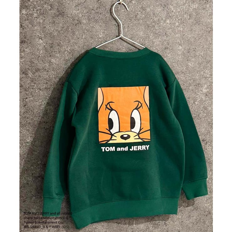 8-3D/グリーン/A | TOM&JERRY 裏起毛トレーナー キッズ | NEXT WALL