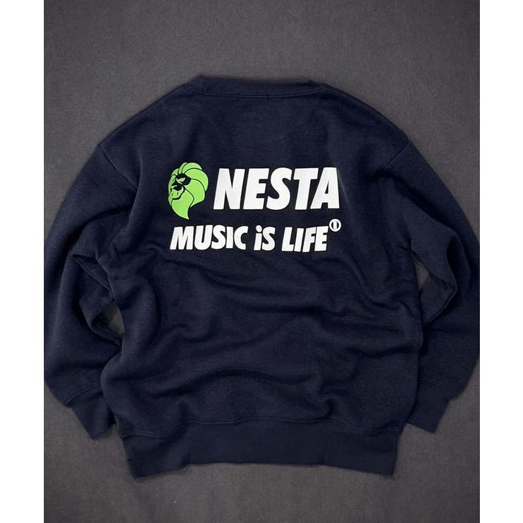 8-2ネイビー/A | NESTA 裏起毛トレーナー キッズ | NEXT WALL