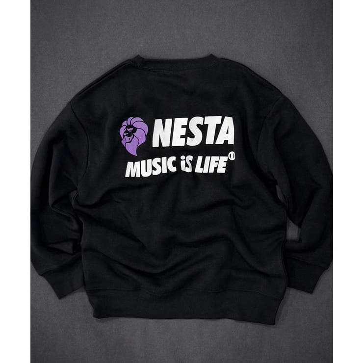 8-4ブラック/A | NESTA 裏起毛トレーナー キッズ | NEXT WALL