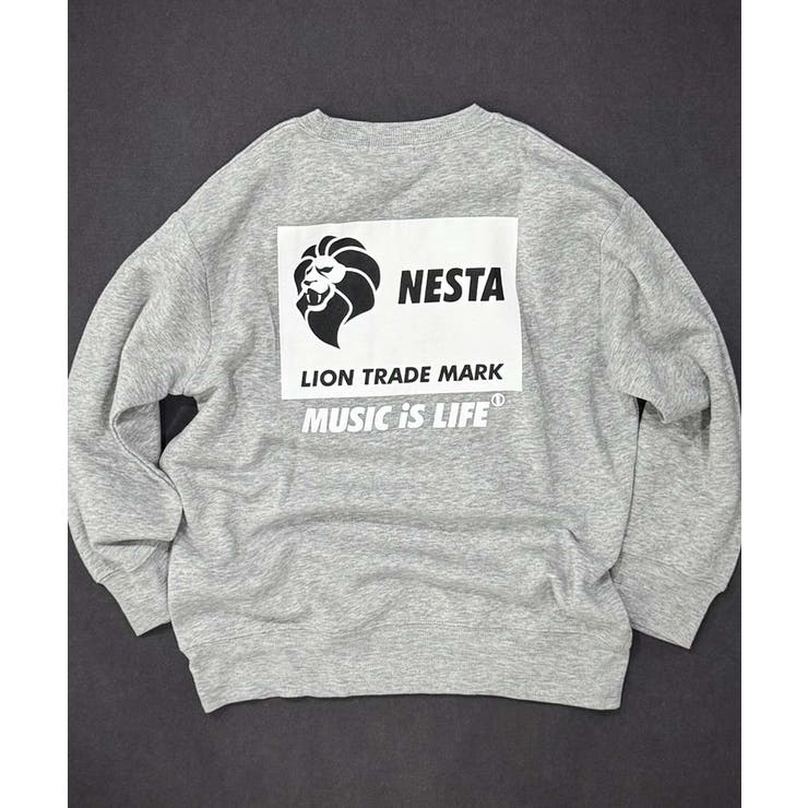 8-6杢グレー/B | NESTA 裏起毛トレーナー キッズ | NEXT WALL