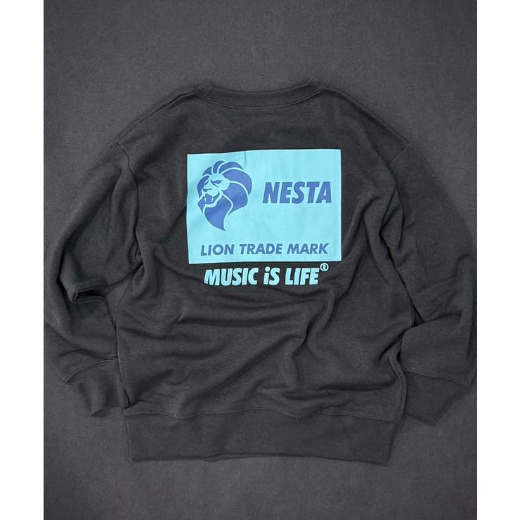 8-7チャコール/B | NESTA 裏起毛トレーナー キッズ | NEXT WALL