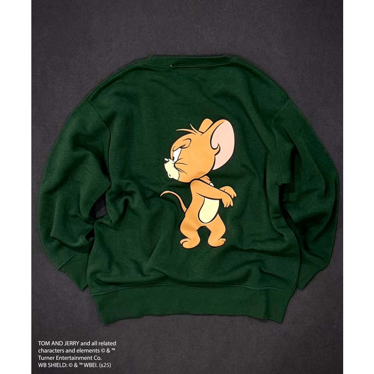 8-7D/グリーン/B | TOM&JERRY 裏起毛トレーナー キッズ | NEXT WALL