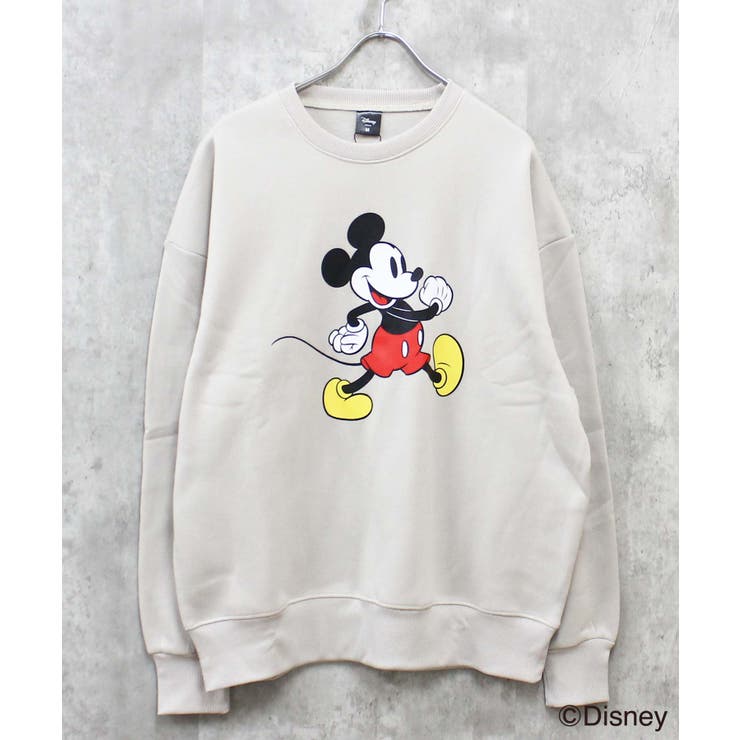 16-5G/ベージュ/B | MICKEY MOUSE ミッキーBIGトレーナー | NEXT WALL
