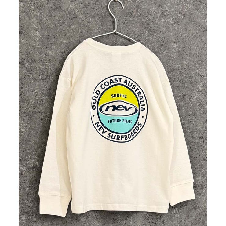 8-5オフホワイト/B | NEVSURF プリントBIGロンT キッズ | NEXT WALL