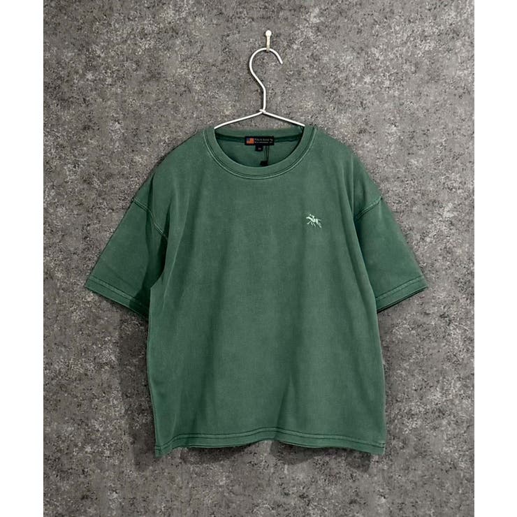 5-1D/グリーン | POLOCHAMPS ピグメント染め 半袖Tシャツ | NEXT WALL
