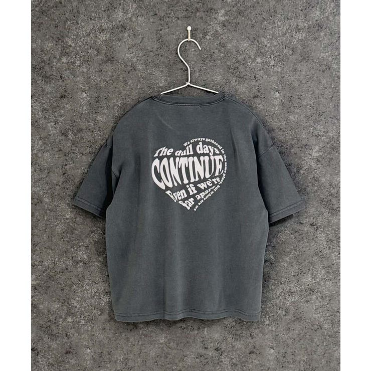 8-7チャコール/D | モノトーン ピグメント染め 半袖Tシャツ | NEXT WALL