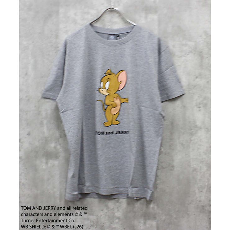 8-2杢グレー/A | TOM&JERRY プリントTシャツ メンズ | NEXT WALL
