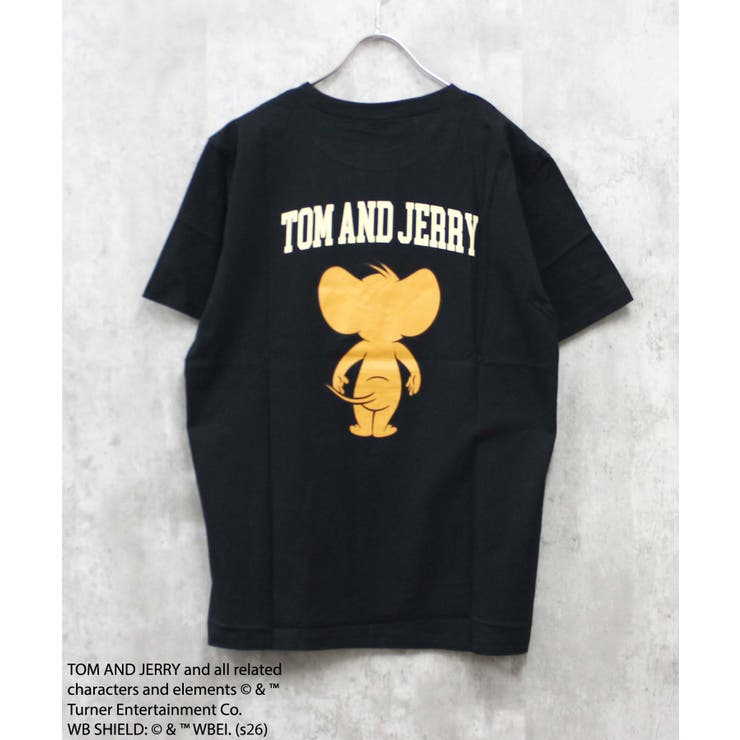 8-8ブラック/B | TOM&JERRY プリントTシャツ メンズ | NEXT WALL