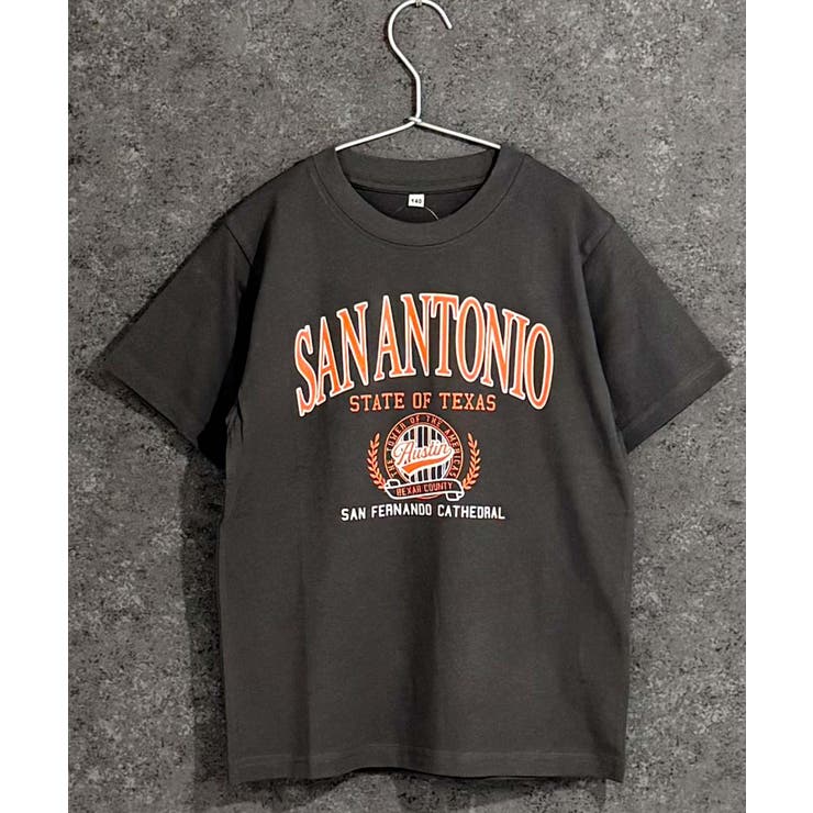 6-2チャコール | アメカジプリント半袖Tシャツ キッズ 子供服 | NEXT WALL