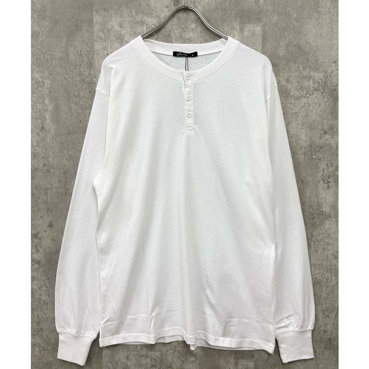 6-1オフホワイト | ヘンリーネック長袖Tシャツ メンズ ロンT | NEXT WALL