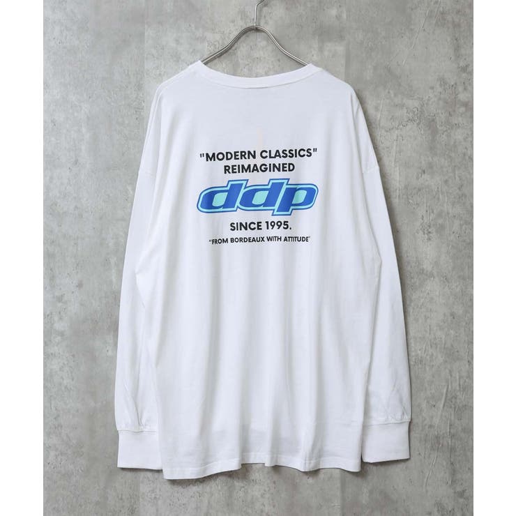 16-5オフホワイト/B | DDP プリント長袖Tシャツ メンズ | NEXT WALL