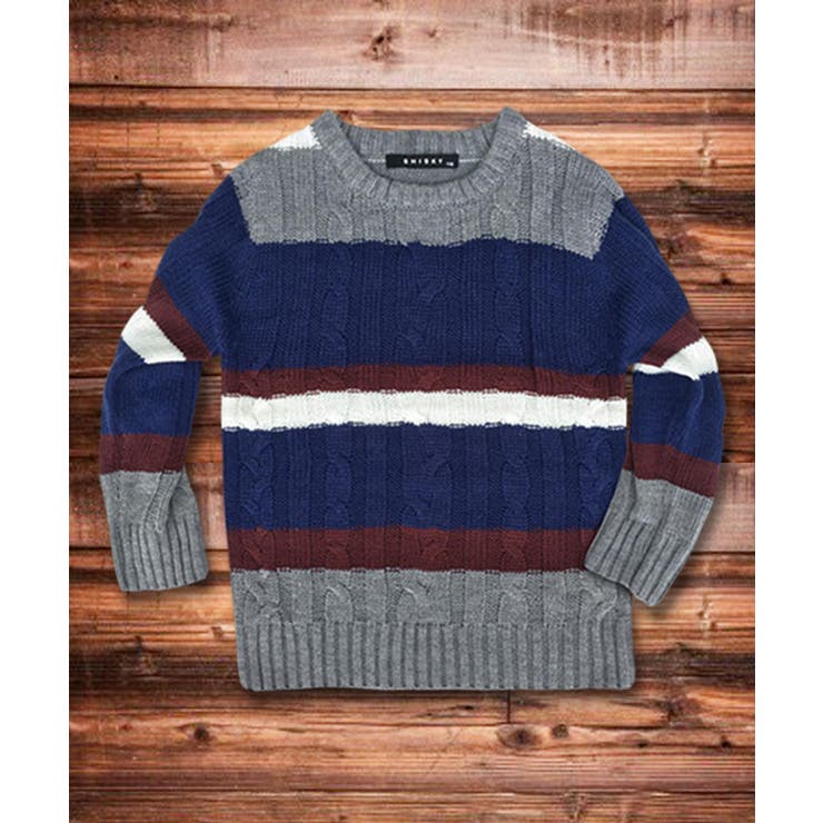 16-11ネイビーミックス | キッズ ニット セーター | NEXT WALL