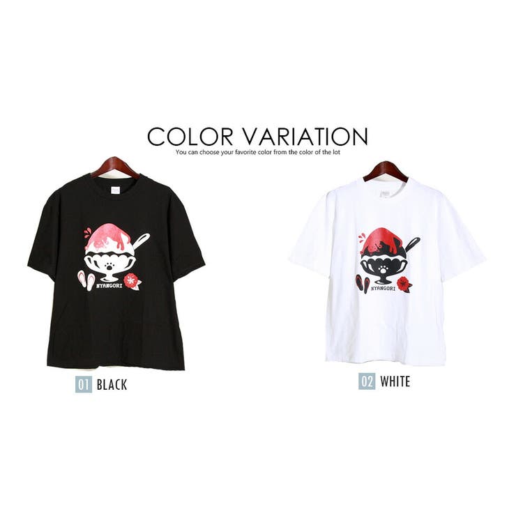 猫 アニマルTシャツ 半袖 パロディ ビッグT おしゃれ ラウンドネック にゃんこ 5分丈 無地T 涼しい Uネック スリット シンプル ユニセックス テレワーク カットソー 黒 白 春服 夏服
