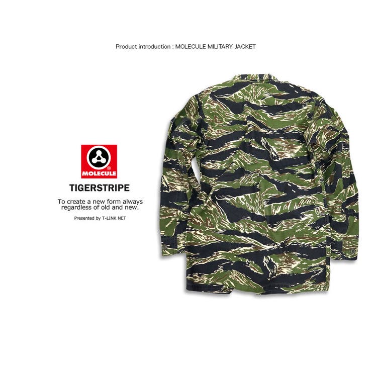 Moleculeモレキュールアーミージャケットカモフラ柄【迷彩柄ミリタリージャケット軍服大きいサイズストリート系スケーターダンスメンズストリート系ジャケットビッグシルエットトップス】