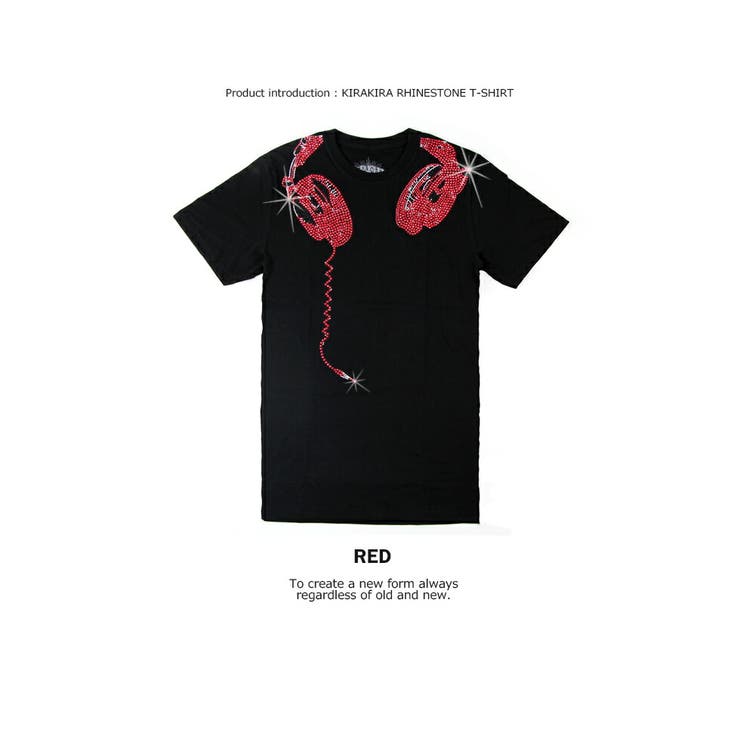 ラインストーン デザインTシャツ 9種類[品番：TLKM0001794]｜T