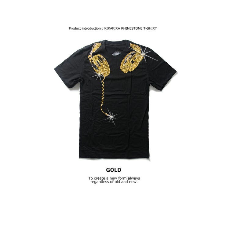 ラインストーン デザインTシャツ 9種類[品番：TLKM0001794]｜T