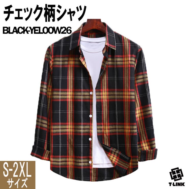 新品未使用　linkable チェックシャツ link lot シャツ 「25年秋冬新作」ピスネーム付きビッグシルエット