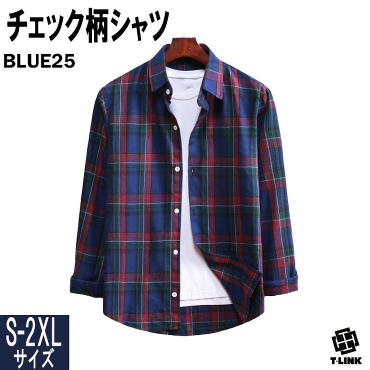 新色追加 チェック柄 シャツ[品番：TLKM0001752]｜T-LINK