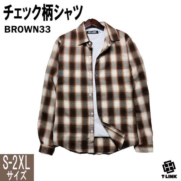 新色追加 チェック柄 シャツ[品番：TLKM0001752]｜T-LINK