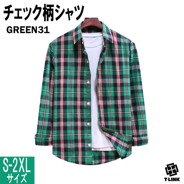 新色追加 チェック柄 シャツ[品番：TLKM0001752]｜T-LINK