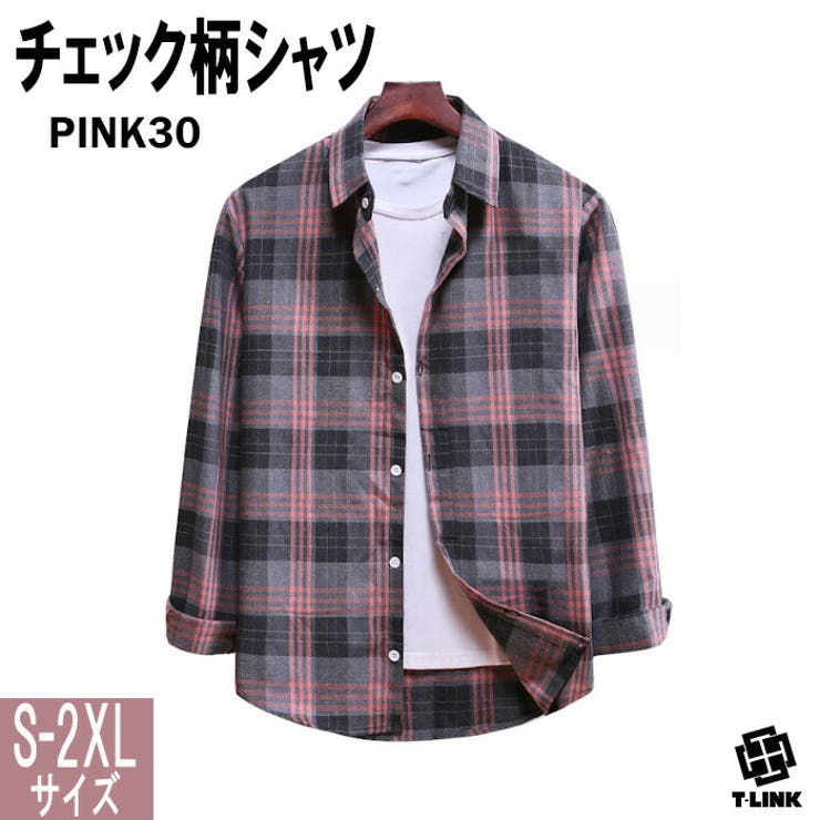 新色追加 チェック柄 シャツ[品番：TLKM0001752]｜T-LINK