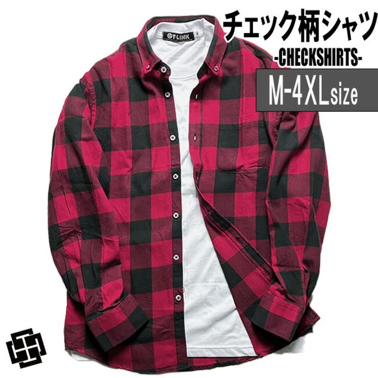 カジュアル チェック柄 シャツ[品番：TLKM0001528]｜T-LINK（ティーリンク）のメンズファッション通販｜SHOPLIST（ショップリスト）