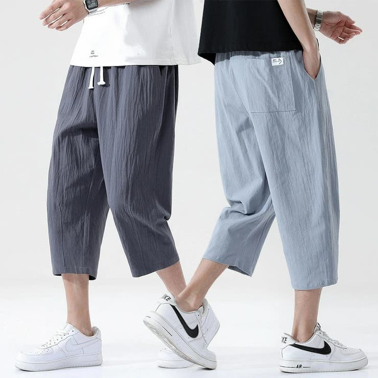 古典 涼感 コットンパンツ[品番：TLKM0001715]｜T-LINK 七分丈 パンツ