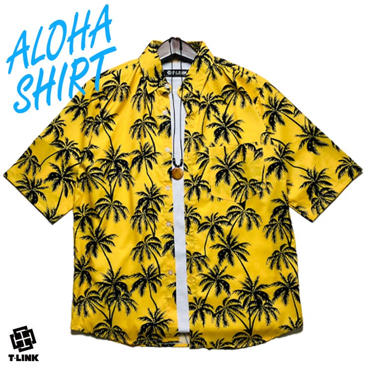 アロハシャツ ボタニカル柄  ハイビスカス[品番：TLKM0001729]｜T-LINK（ティーリンク）のメンズファッション通販｜SHOPLIST（ショップリスト）