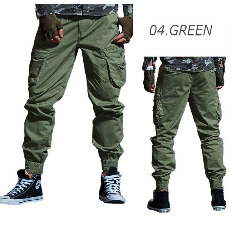 GALLARDAGALANTE パンツ ジャージーワイドタックパンツ