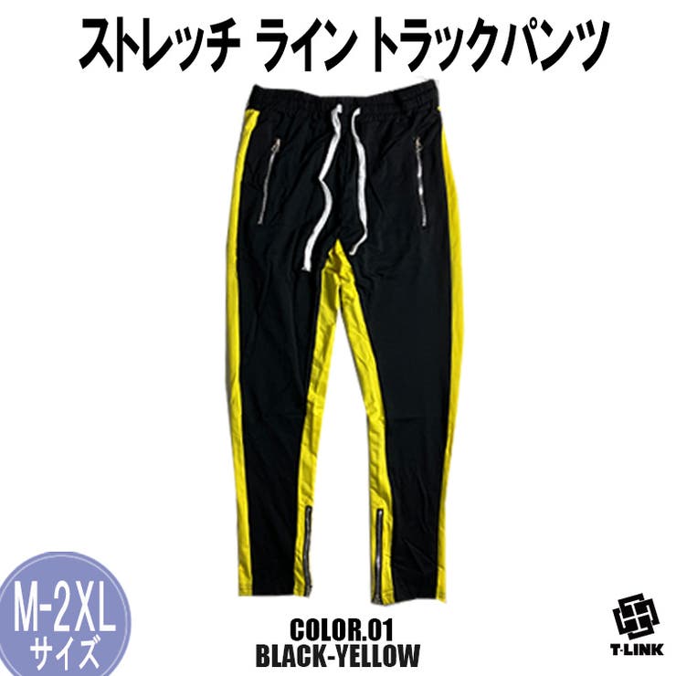 【楽ギフ_のし宛書】 ストリート ライン トラックパンツ[品番：TLKM0001748]｜T-LINK パンツ