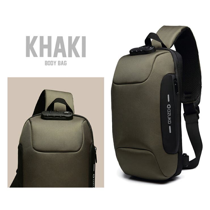 かっこいい USBポート付き ボディバッグ | T-LINK | 詳細画像3 