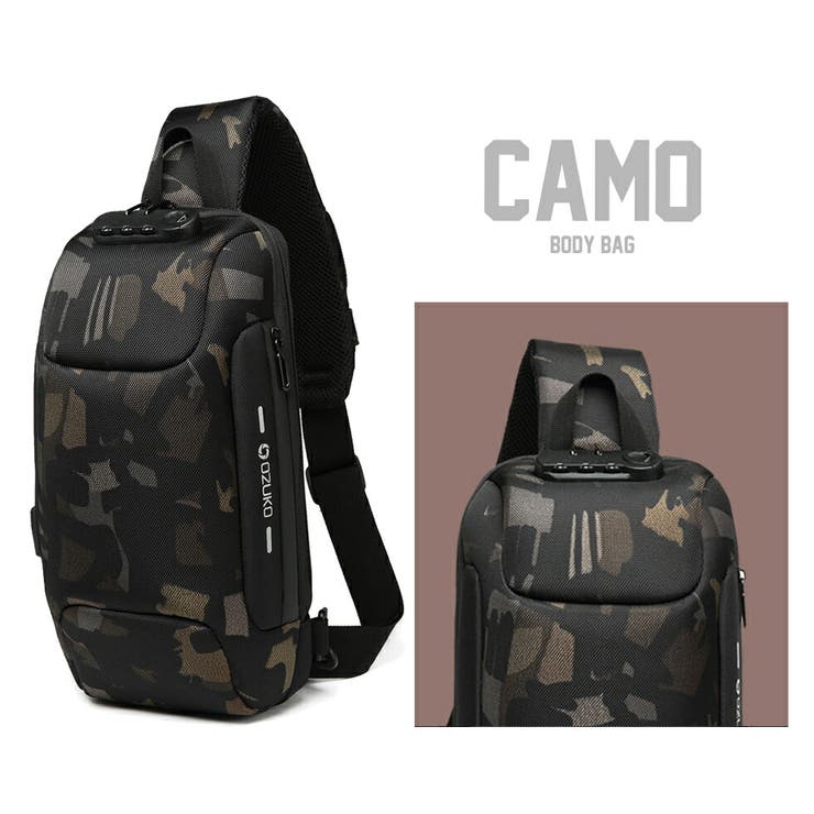 かっこいい USBポート付き ボディバッグ | T-LINK | 詳細画像8 