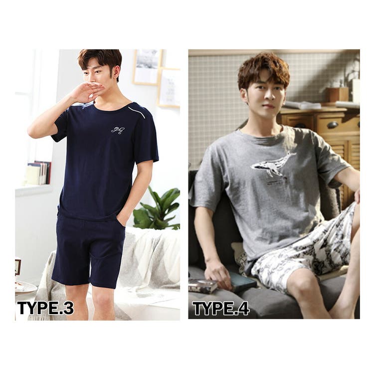 パジャマセットアップ 半袖 上下セット | T-LINK | 詳細画像4 