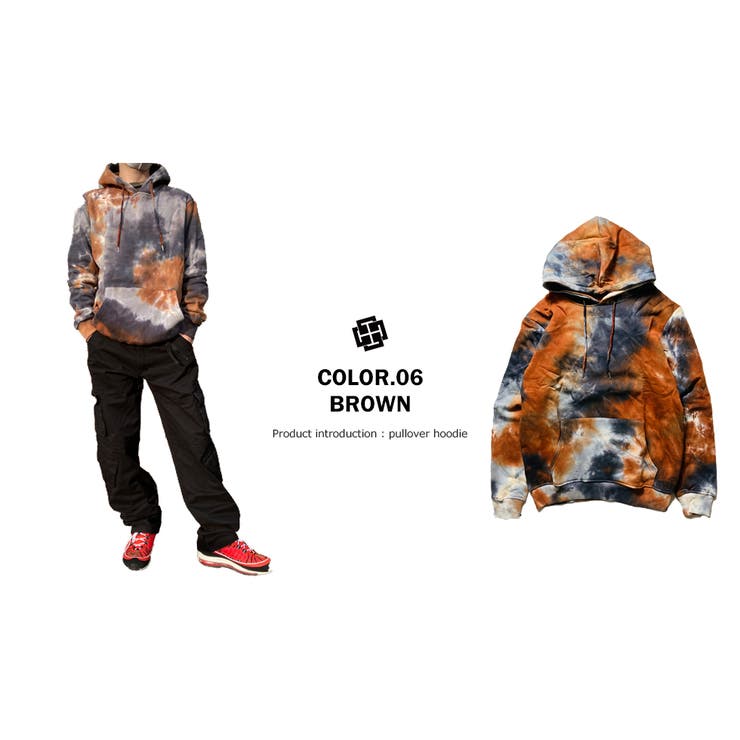 たいだい柄 フード付きパーカー フ―ディー おしゃれ ダンス ミックスカラ服 裏起毛 ストリート 大きいサイズ