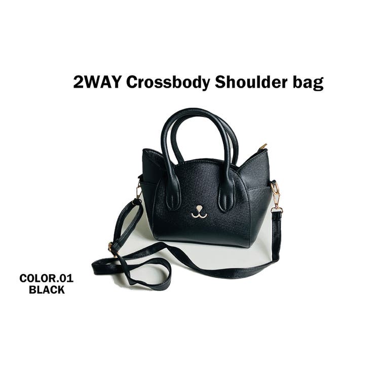 猫デザイン 2way ショルダーバッグ[品番：TLKM0008865]｜T-LINK